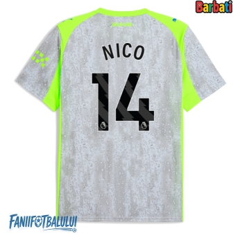 Manchester City Nico Gonzalez #14 Tricou Fotbal Replică 2025-26 Barbati Treilea